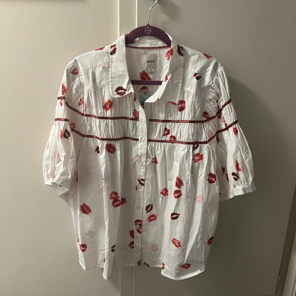 The Leandra Shirred Yoke Blouse by Maeve - 2x - Picture 2 of 4